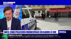 Nice: cinq policiers municipaux en garde à vue