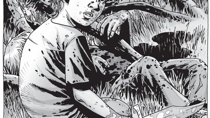 Une scène du comics "The Walking Dead" Une scène du comics "The Walking Dead"
