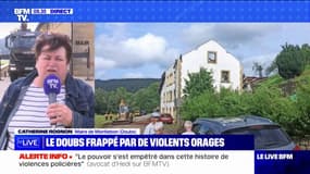 Orages dans le Doubs: "De cette violence-là, c'est la première fois" affirme la maire de Montlebon