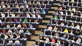 Les membres du Parlement européen votent sur un projet de loi de restauration des écosystèmes, le 12 juillet 2023 à Strasbourg