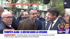 Tempête Aline: Christophe Béchu arrivé dans la Vésubie pour constater les dégâts