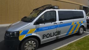 Un véhicule de la police tchèque - Image d'illustration