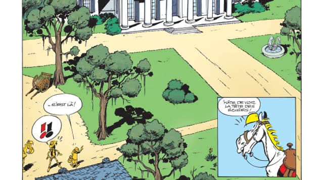 L'une des planches du prochain "Lucky Luke"