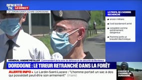 Général Pétillot, commandant de la zone de défense: le tireur possède "une arme de grande chasse"