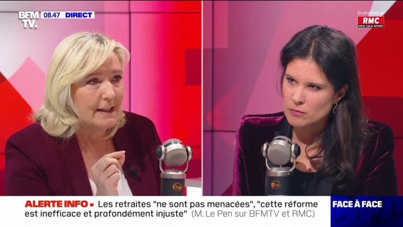 Réforme des retraites: pour Marine Le Pen, 