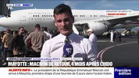 Emmanuel Macron est arrivé à Mayotte, quatre mois après le passage du cyclone Chido