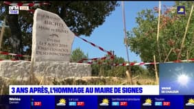Var: 3 ans après, l'hommage à l'ancien maire de Signes