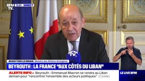 Jean-Yves Le Drian: "La France est la famille du Liban (...) nous sommes en deuil"