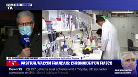 Covid-19: Pr Christophe D'enfert (directeur scientifique de l'Institut Pasteur): "Le candidat vaccin (…) s'est avéré ne pas conférer une immunité suffisante chez les volontaires" 