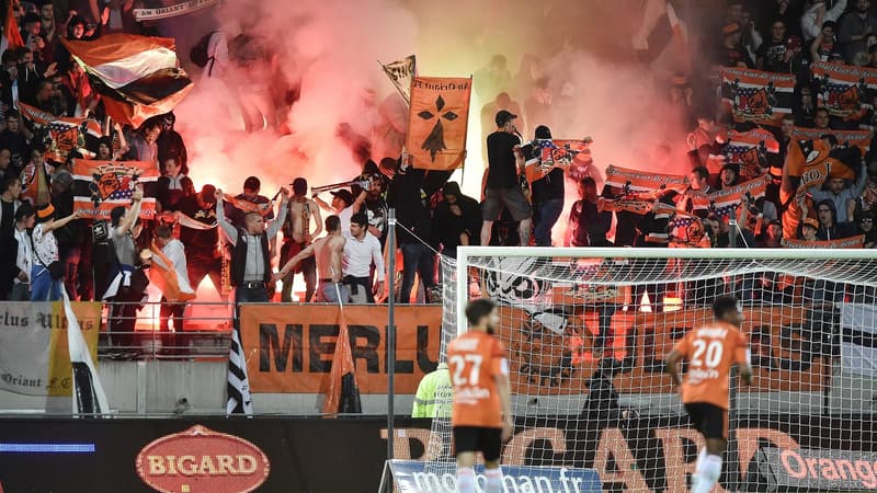 Des supporters de Lorient