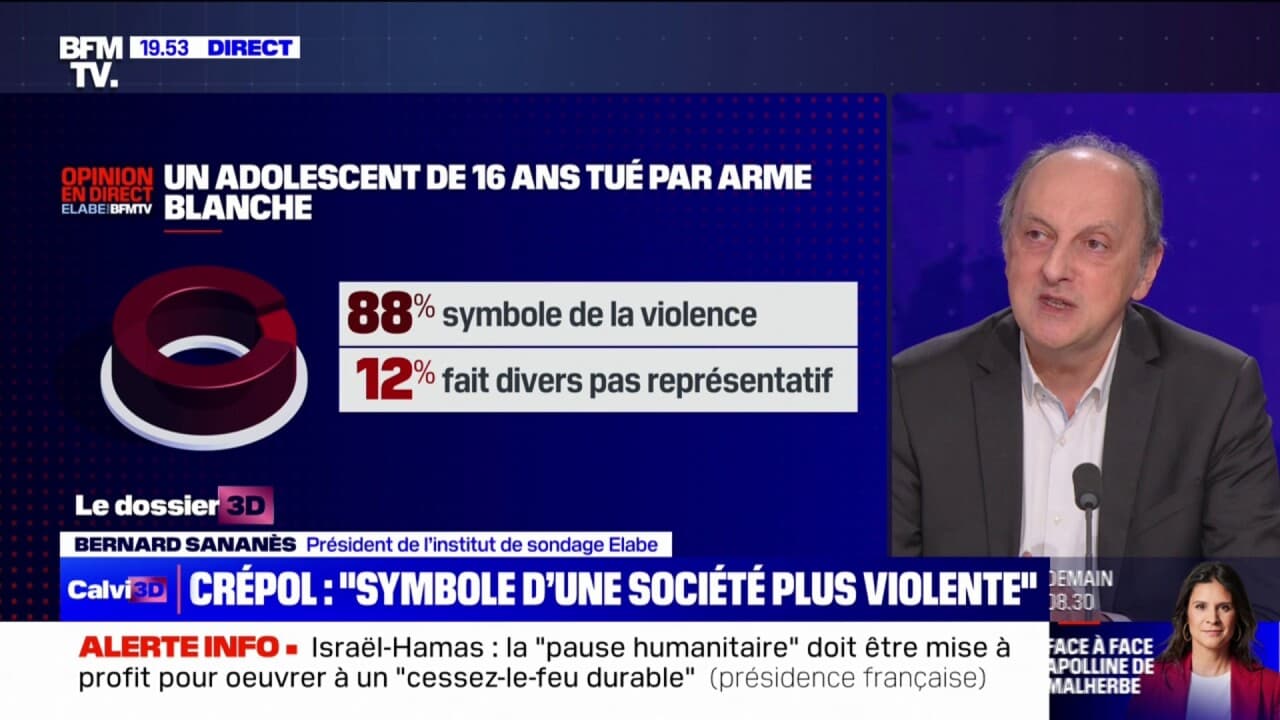 Pour 88% des français, la mort de thomas à crépol est le 