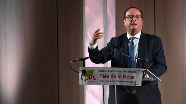 François Hollande le 23 septembre 2018 à Tulle.