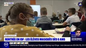 Rentrée en Ile-de-France: les élèves masqués dès six ans