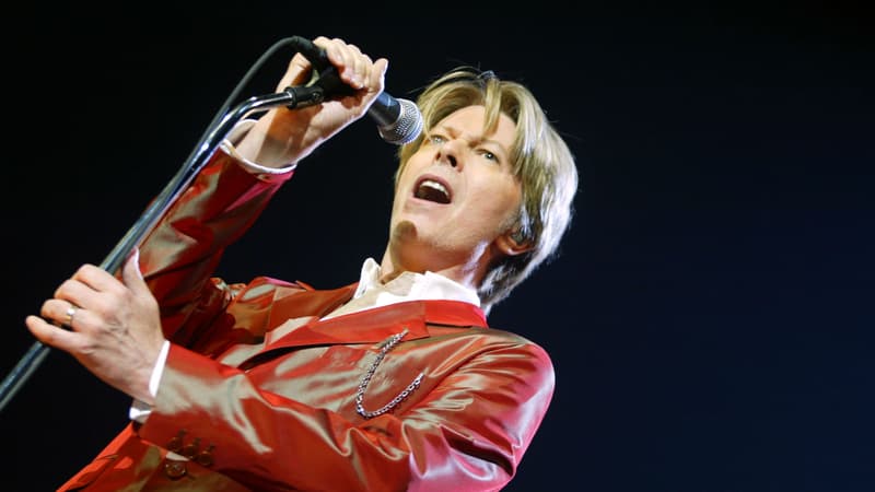 David Bowie en concert au Zénith de Paris en 2012.