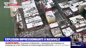 Aux États-Unis, forte explosion liée à un véhicule dans le centre-ville de Nashville 