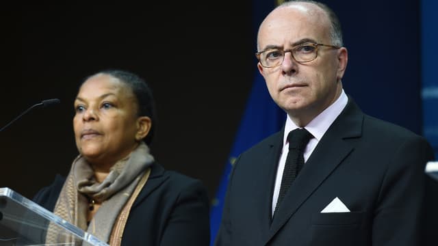 Christiane Taubira et Bernard Cazeneuve, le 20 novembre 2015.
