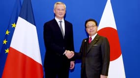 Le ministre de l'Economie Bruno Le Maire a reçu ce jeudi son homologue japonais Hiroshige Seko pour évoquer l'avenir de l'alliance Renault-Nissan-Mitsubishi après l'arrestation de Carlos Ghosn.