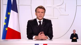 Emmanuel Macron ce mercredi 5 mars, lors d'une allocution télévisée.