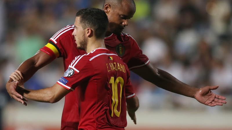 Vincent Kompany et Eden Hazard