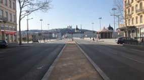Les rues de Lyon déertées