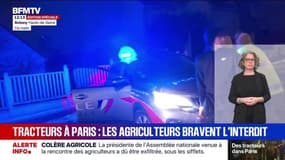 "On crève, vous ne comprenez pas ?": des agriculteurs poussent un véhicule de police à Antony (92) et prennent les forces de l'ordre à témoin