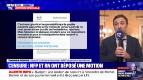Thomas Portes (LFI): "Michel Barnier et son gouvernement illégitime vont partir mercredi"