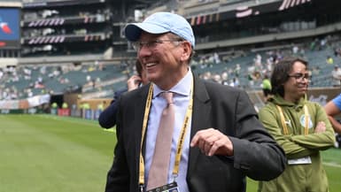 John Textor le 28 juin 2025 à Philadelphie avant le match de la Coupe du monde des clubs Palmeiras-Botafogo