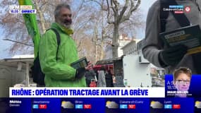Rhône : Opération de tractage avant la grève