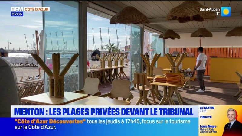 Menton: les plages privées devant le tribunal