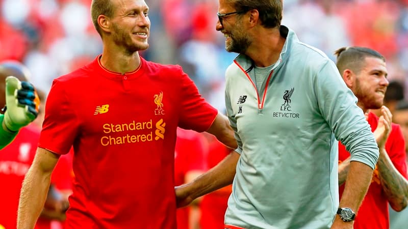 Ragnar Klavan et Jürgen Klopp