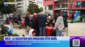 Nice: le quartier des Moulins fête Noël