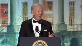 Joe Biden lors du dîner des correspondants, le 30 avril 2022. 