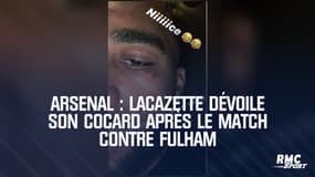 Arsenal : Lacazette dévoile son cocard après le match contre Fulham