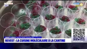 Var: cuisine moléculaire à la cantine au Revest