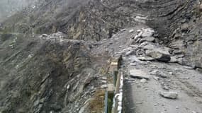 Un important glissement de terrain a eu lieu à Uvernet-Fours