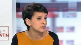La porte-parole du gouvernemen Najat Vallaud-Belkacem sur le plateau de Télématin, le 2 janvier 2013