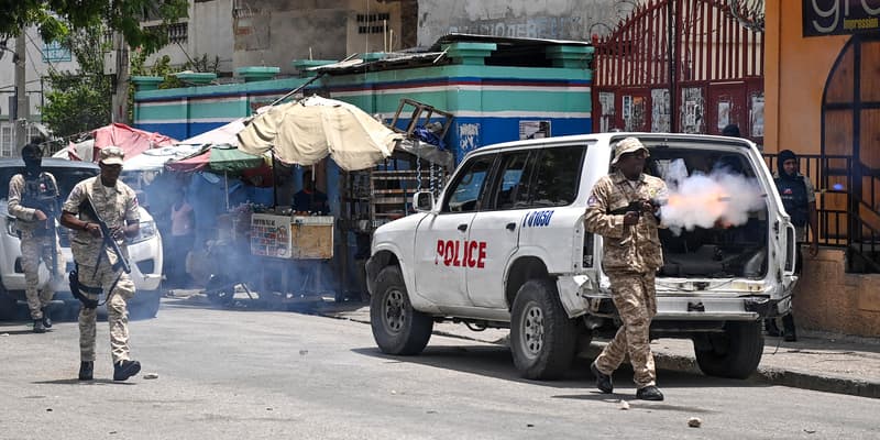 Des policiers à Port-au-Prince en Haïti, le 14 août 2023