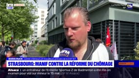 Strasbourg: une manifestation contre la réforme du chômage