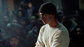 Eminem dans le film "8 Mile" en 2002