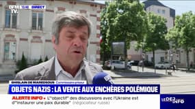 Vente aux enchères d'objets nazis: "Il fallait prendre des précautions pour éviter l'ostentation", explique Ghislain de Maredsous, commissaire-priseur