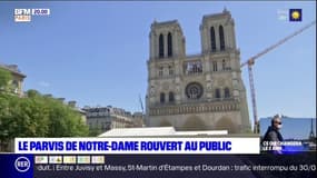 Notre-Dame: réouverture du parvis de la cathédrale