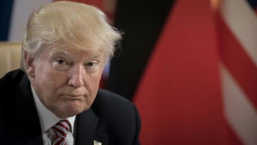 Le président américain Donald Trump, lors du sommet des chefs d'Etat du G7 à Taormina, en Italie, le 26 mai 2017