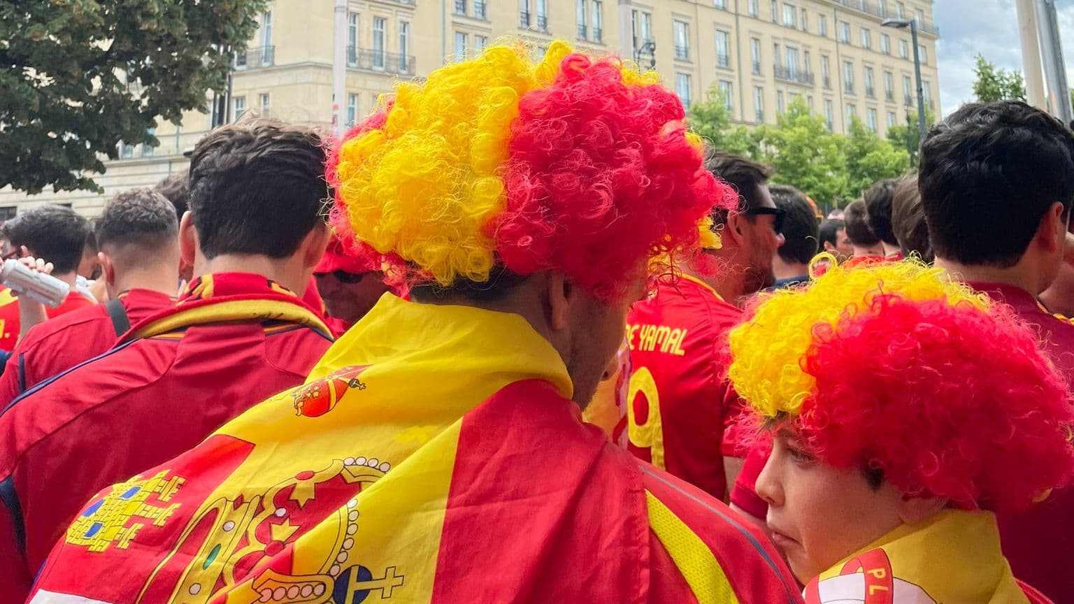 Les supporters espagnols avant la rencontre face à la Croatie, le 15 juin 2024