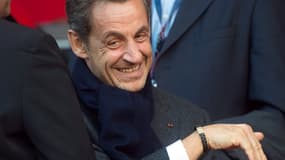 Nicolas Sarkozy, au Parc des princes, le 29 septembre 2012