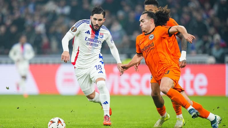 Ligue Europa - OL-Francfort - Rayan Cherki, le 12 décembre 2024