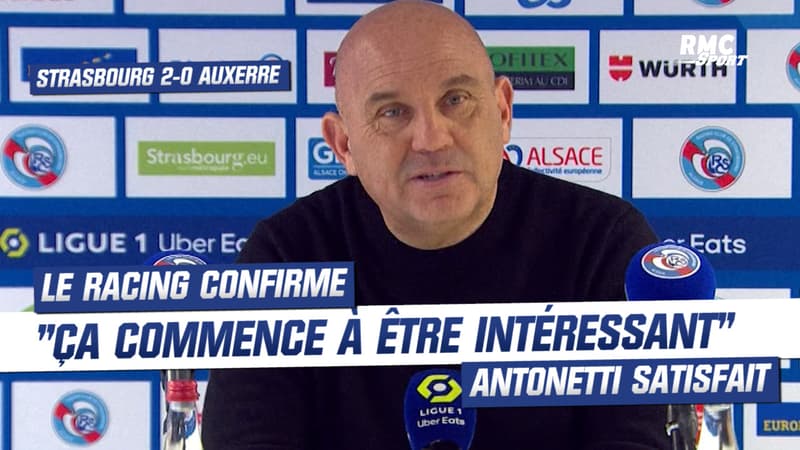 Strasbourg 2-0 Auxerre : Ça commence à être intéressant se réjouit Antonetti