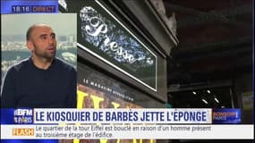 Paris: "Oui j'arrête parce que prendre des coups pour vendre des journaux, à un moment donné, c'est bon. J'ai essayé de résister mais aujourd'hui, je ne suis pas prêt à rouvrir. ", Samir Lebcher, kiosquier à Barbès jette l'éponge