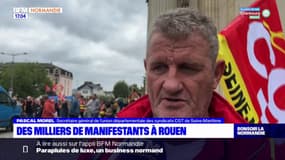 Grève du 18 octobre: des milliers de manifestants à Rouen