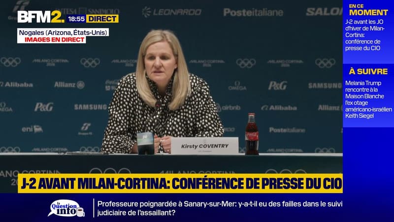 ICE aux Jeux olympiques d'hiver: la présidente du CIO s'exprime avant la cérémonie d'ouverture