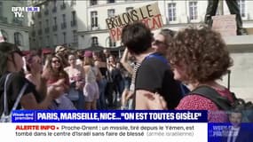 "On est toutes Gisèle", des milliers de personnes réunies à travers la France en soutien à Gisèle Pélicot